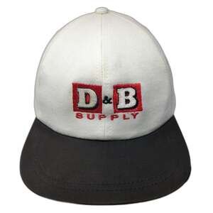 Firethorn 5 Panel White OSFM Hat D&B Supply Leather Strapback Farm Ranch Store